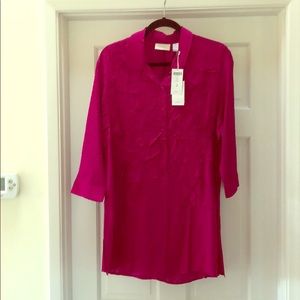Magenta blouse from Chico’s size 2 (12-24) NWT